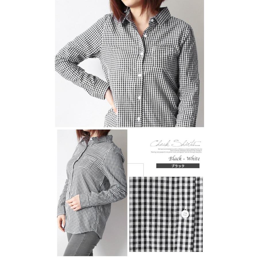 ブラウス シャツ チェックシャツ レディース トップス 長袖 ギンガムチェック コットン 薄手 綿100 値下げ Sale メ Shotーショットー 通販 Yahoo ショッピング