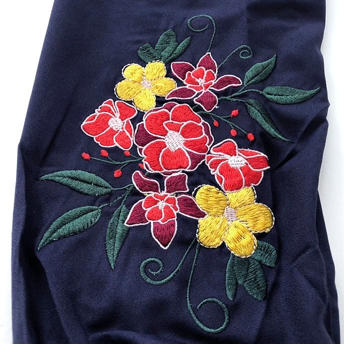 セイジキタノ ジャケット 花刺繍 長袖 値下げ MA-1 ジャケット アウター ブルゾン ライトアウター 上着