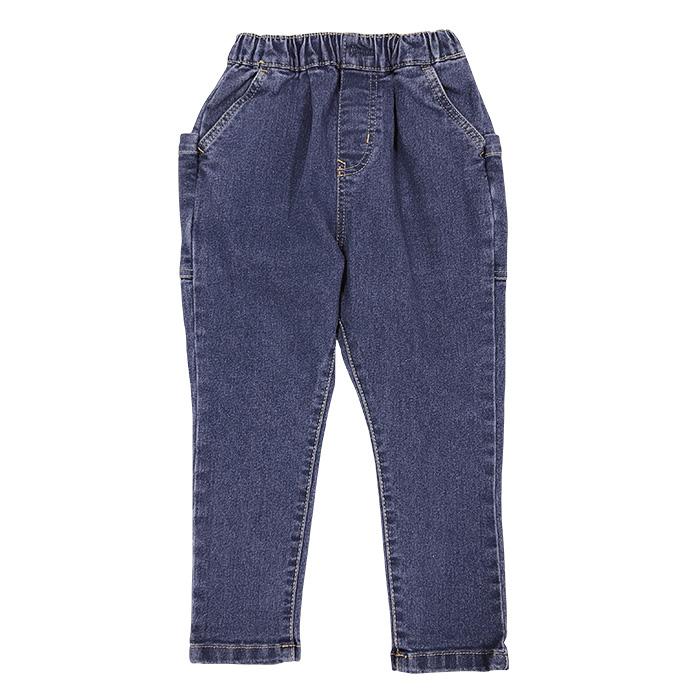 タイムセール デニムパンツ キッズ テーパードパンツ 長ズボン 子供服 男の子 男児 ウエストゴム ストレッチ デイリー 保育園 幼稚園 通学 送料無料 |  | 06