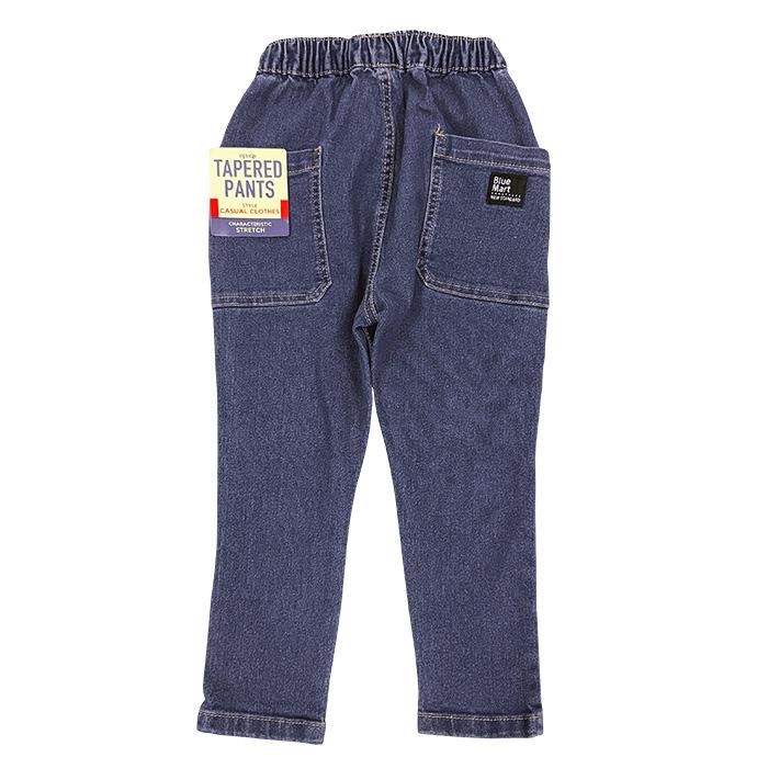デニムパンツ キッズ テーパードパンツ 長ズボン 子供服 男の子 男児 ウエストゴム ストレッチ デイリー 保育園 幼稚園 通学 送料無料 |  | 07