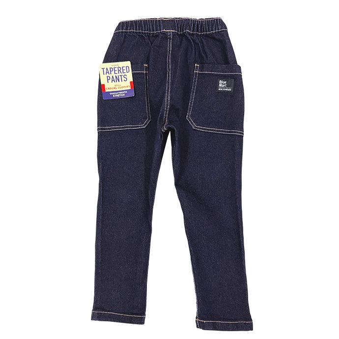 デニムパンツ キッズ テーパードパンツ 長ズボン 子供服 男の子 男児 ウエストゴム ストレッチ デイリー 保育園 幼稚園 通学 送料無料 |  | 09