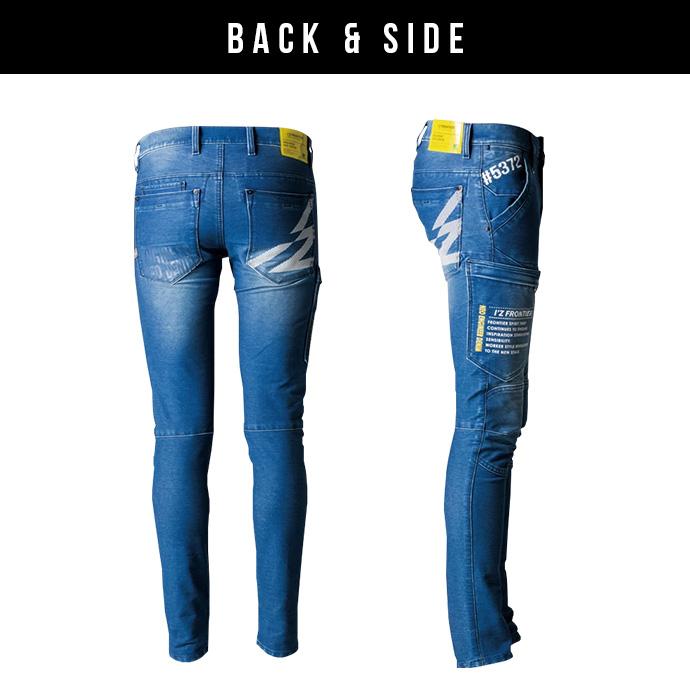 アイズフロンティア パンツ ズボン カーゴパンツ デニム ストレッチ ワークウェア オールシーズン 作業服 作業着 5372D 送料無料 | I'Z FRONTIER | 04