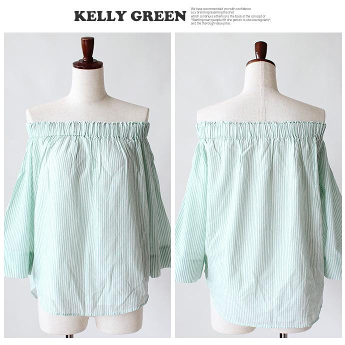 レディース オフショル オフショルダー カットソー ブラウス 7分