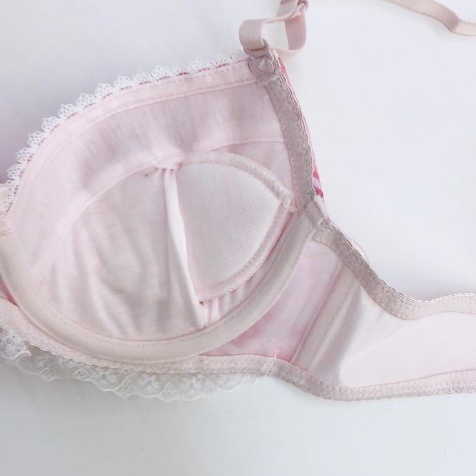 ブラジャー ブラ＆ショーツセット ブラショーセット 女性下着 レディース 盛りブラ 盛り 谷間 セット レース シフォン フリル リボン 桜 花 大人可愛い |  | 03