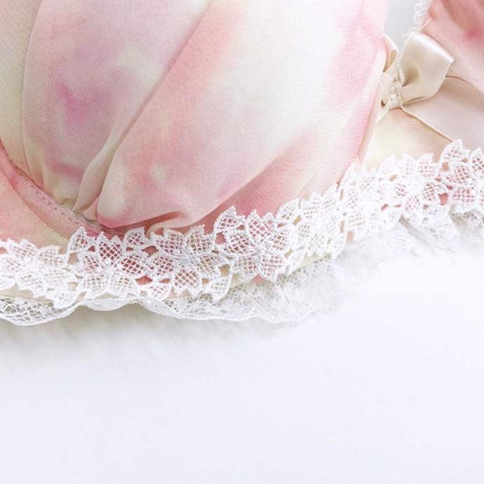 ブラジャー ブラ＆ショーツセット ブラショーセット 女性下着 レディース 盛りブラ 盛り 谷間 セット レース シフォン フリル リボン 桜 花 大人可愛い |  | 05