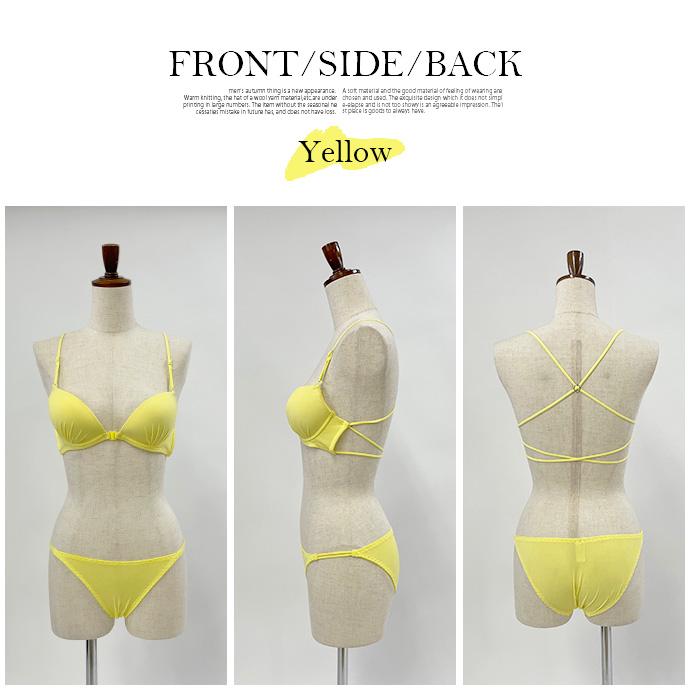 ブラジャー ショーツ ブラショー セット フロントホック バッククロス 下着 上下 調整可能（メ) 送料無料 |  | 14