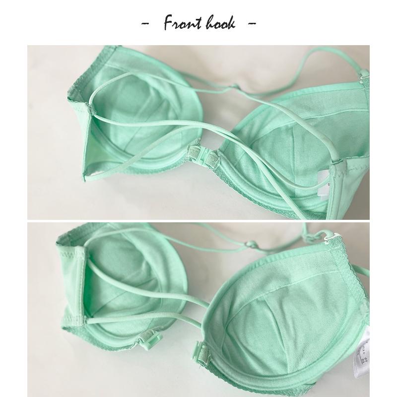 ブラジャー ショーツ ブラショー セット フロントホック バッククロス 下着 上下 調整可能（メ) 送料無料 |  | 08