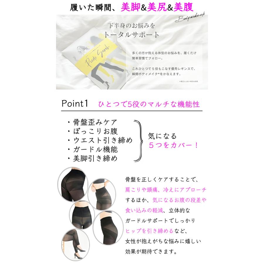 値下げ Piede Sarah ピエド・サラ ボディメイク 着圧レギンス スタイルアップ 引き締め 着圧 美脚 美尻 美腹 送料無料 |  | 02