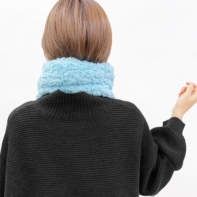 ネックウォーマー ヘアバンド 2way 防寒 ボア あったか ふわふわ