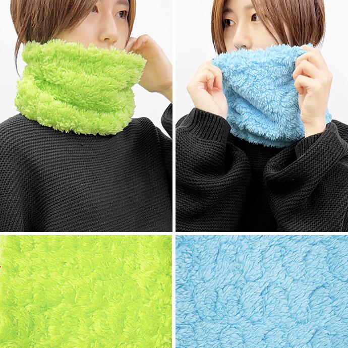 ネックウォーマー ヘアバンド 2way 防寒 ボア あったか ふわふわ