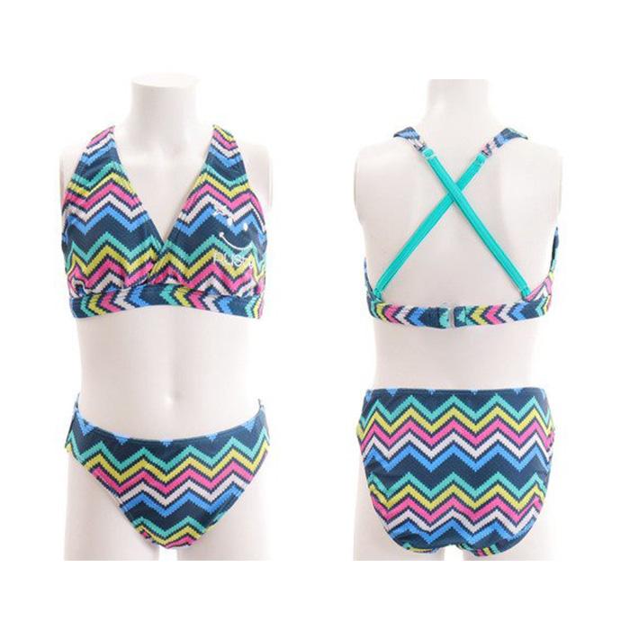 RUSTY ラスティ キッズ 水着＆オーバーオール 3点SET セパレート水着 スイムウェア スイムウェア ビーチ プール 海水浴 メール便なら送料無料 |  | 10