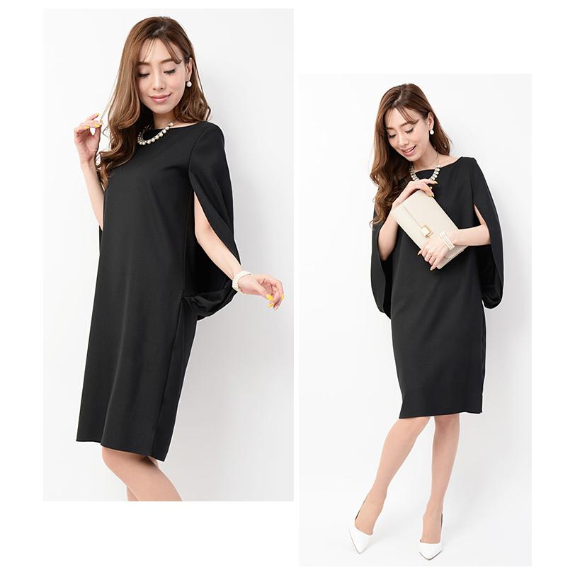 値下げ パーティードレス ドレス 結婚式 ワンピース ケープ ミニドレス