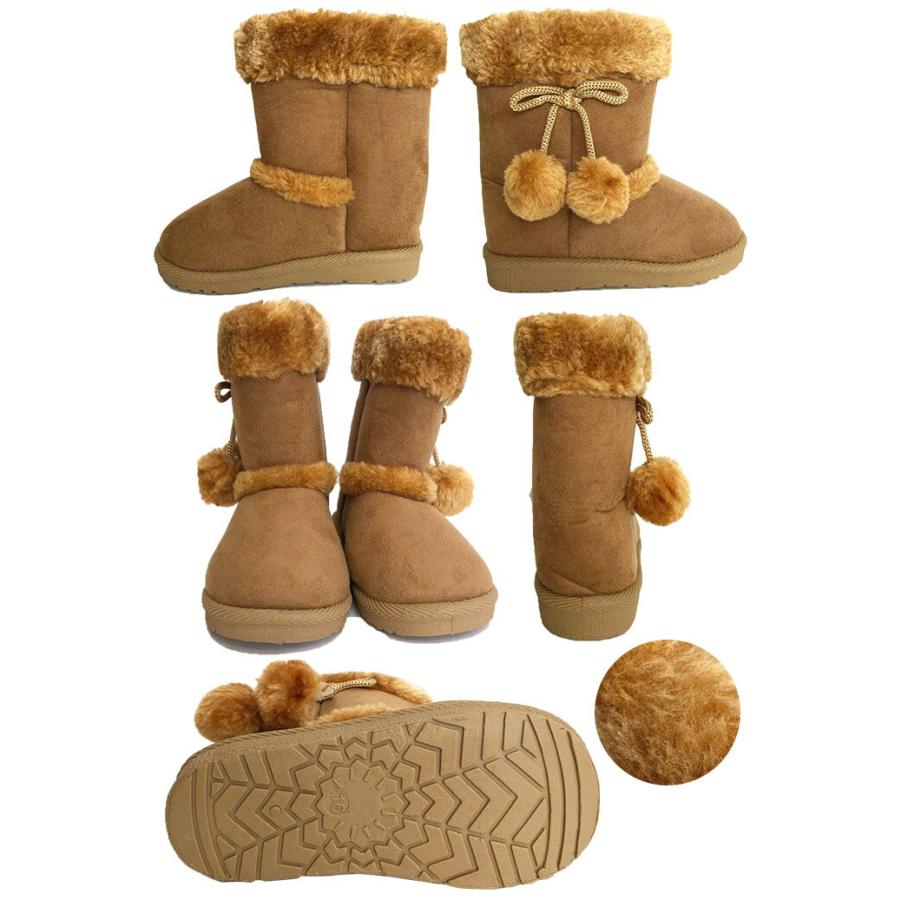 ムートンブーツ ムートン ブーツ 子供靴 靴 くつ ボア シューズ キッズ あったか 防寒 リボン ボンボン 飾り ジュニア こども |  | 07
