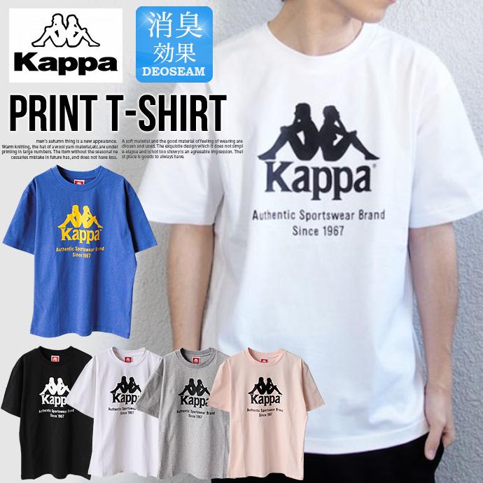 メンズ Kappa カッパ Tシャツ 半袖 トップス クルーネック 天竺