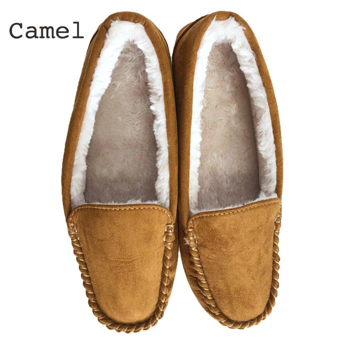 モカシン シューズ 靴 レディース ボアモカシン ぺたんこ 無地 プレーン ボア あったか 防寒 楽チン |  | 19