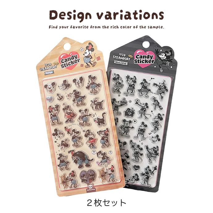 シール ぷくぷくシール ぷっくりシール ミッキー ミニー ディズニー 3D
