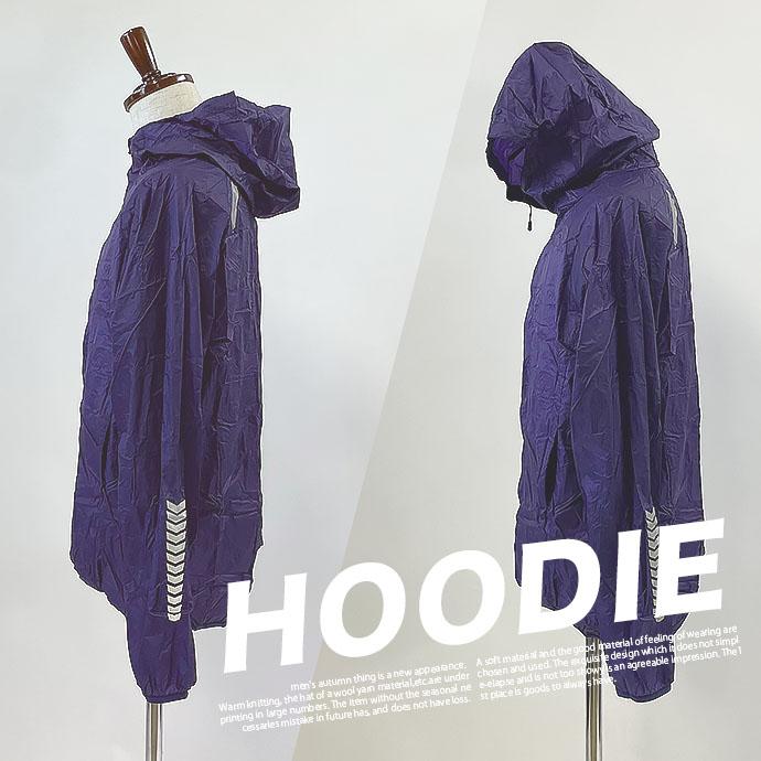 ジャケット パーカー ナイロン フーディー 軽量 防風 撥水 UVカット リフレクター 折りたたみ パッカブル 山城 バイク ライダー 送料無料 |  | 09