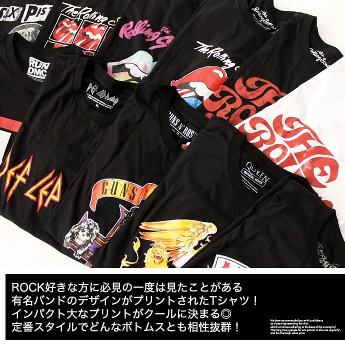 Tシャツ ロックTシャツ バンドTシャツ プリントTシャツ 半袖 ロック