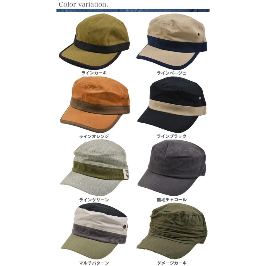 ワーク キャップ 帽子 ライン 無地 ワッペン プリント チェック ストライプ ファー 仕事 フリーサイズ Fサイズ メンズ レディース 男女兼用 |  | 01
