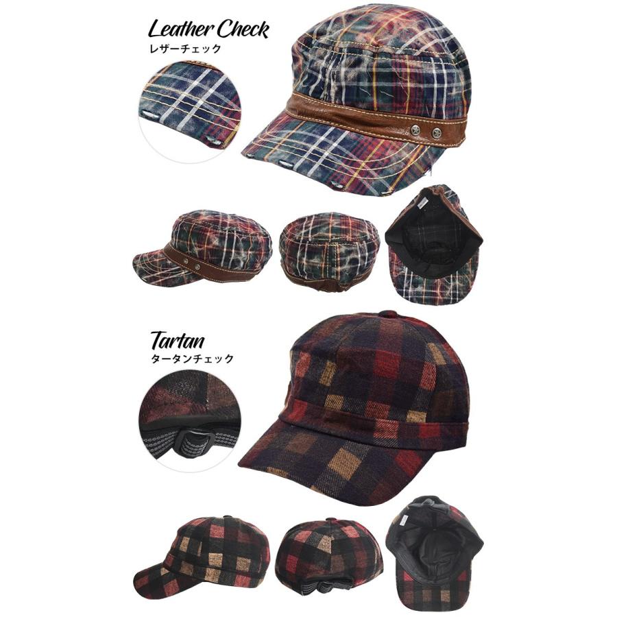 ワーク キャップ 帽子 ライン 無地 ワッペン プリント チェック ストライプ ファー 仕事 フリーサイズ Fサイズ メンズ レディース 男女兼用 |  | 10