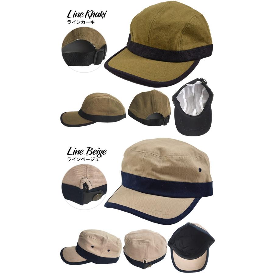 ワーク キャップ 帽子 ライン 無地 ワッペン プリント チェック ストライプ ファー 仕事 フリーサイズ Fサイズ メンズ レディース 男女兼用 |  | 04