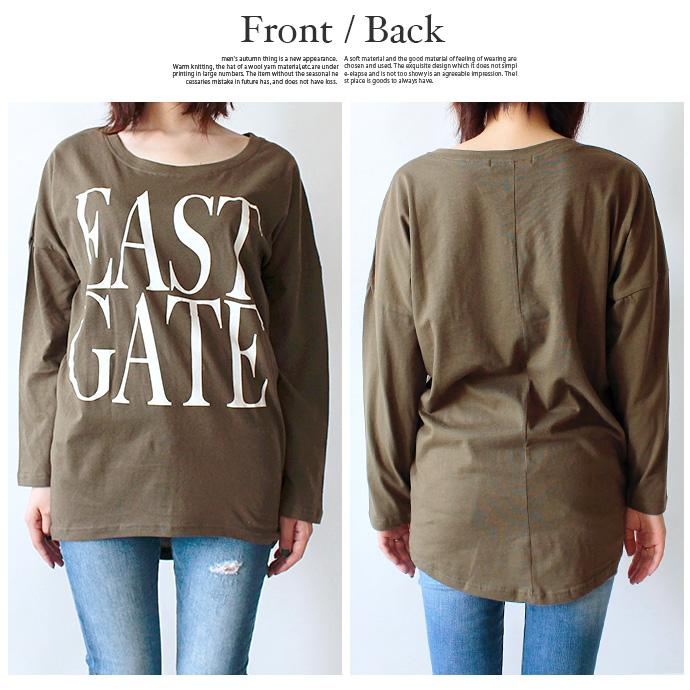 ロンT Tシャツ ゆるTシャツ ビッグTシャツ レディース 長袖 ドルマン