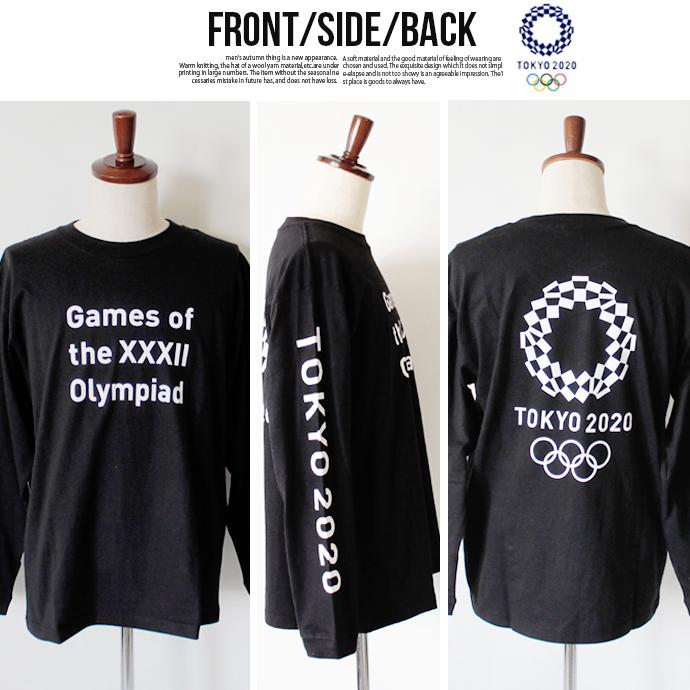 Tシャツ ロンT トップス メンズ 東京五輪 2020 東京オリンピック 長袖