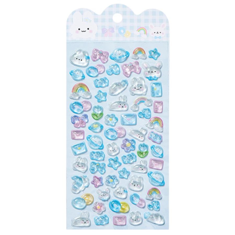 ボンボン シール ドロップ 3Dシール ぷっくり ぷくぷく うるつや ラメ
