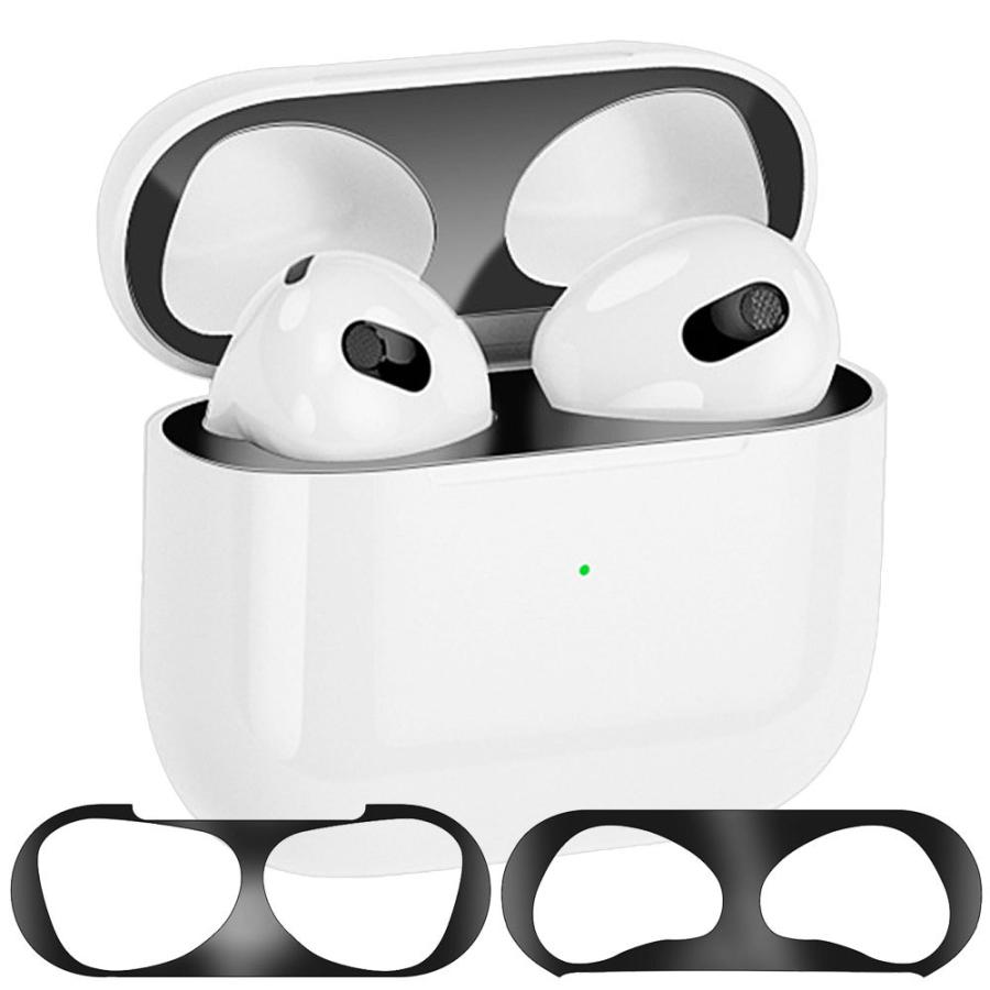 AirPodsダストガード スキンシール 金属粉汚れ防止カード 2セット】 AirPods 第3世代 ケース 用 ダストガード