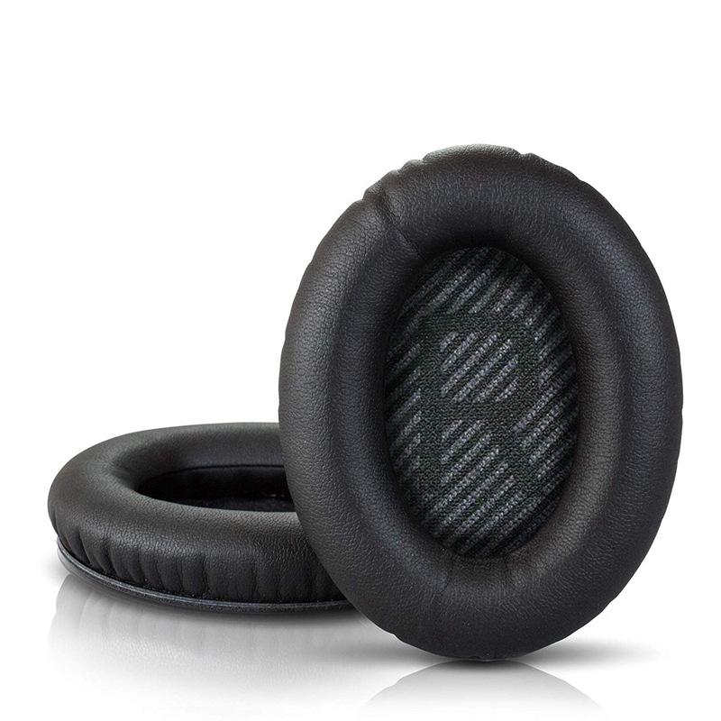 送料無料新品 BOSE イヤークッション QC35 BLK ブラック 交換用 限定色❗ボーズ✨QC35 (QC15 QC25 ⭐イヤーパッド 交換