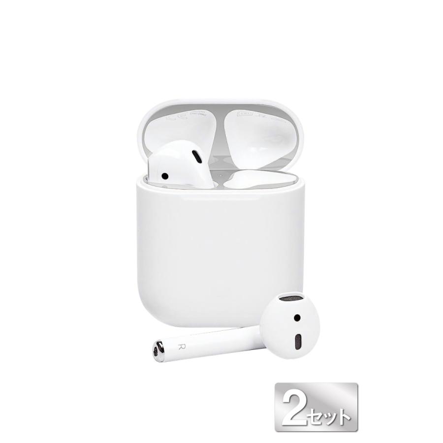 AirPods Pro / AirPods 第一世代 ダストガード エアーポッズ ケース カバー 汚れ防止 【2組入】｜shotr｜21