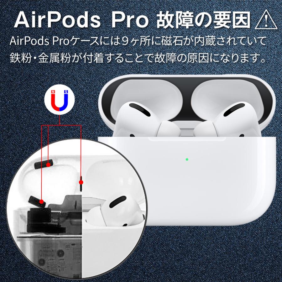AirPods Pro / AirPods 第一世代 ダストガード エアーポッズ ケース カバー 汚れ防止 【2組入】｜shotr｜12