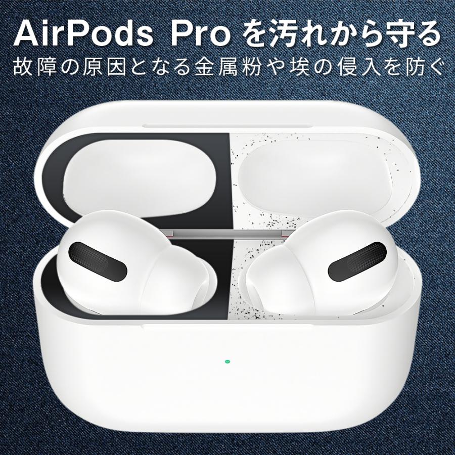 AirPods Pro / AirPods 第一世代 ダストガード エアーポッズ ケース カバー 汚れ防止 【2組入】｜shotr｜13
