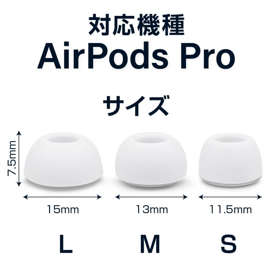 S M L サイズ セット】 イヤーピース AirPods Pro 対応 シリコン S M L サイズ セット】 イヤーピース AirPods Pro 対応 シリコン