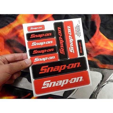Snap-on（スナップオン）ステッカー「OFFICIAL LOGO DECAL SHEET」｜shouei-st｜02