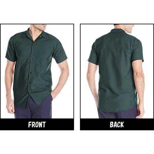 Redkap（レッドキャップ）Short Sleeve Industrial Solid Work Shirt【SPRUCE GREEN】ワークシャツ、半袖、SP24、スプルースグリーン｜shouei-st｜02