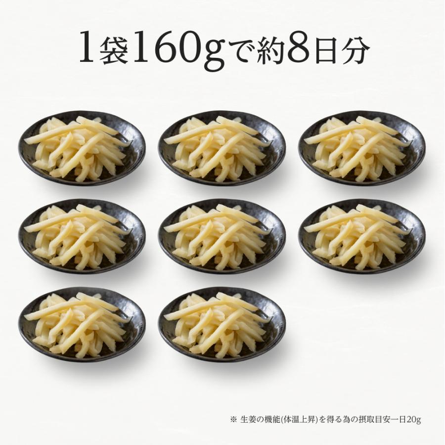 王道家オリジナル刻みしょうが  160g×40袋（1ケース） 送料無料(沖縄を除く) 八街出荷｜shougakoubou｜06