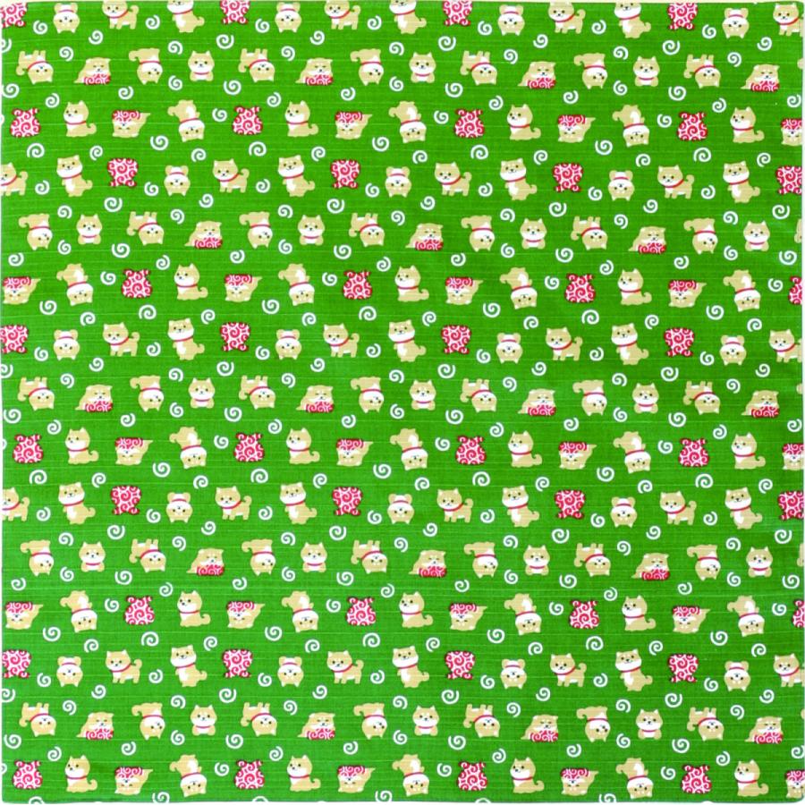 風呂敷 小 犬柄 和布日和 豆柴のおつかい 緑 柴犬 ランチクロス 1085 昭福屋 通販 Yahoo ショッピング