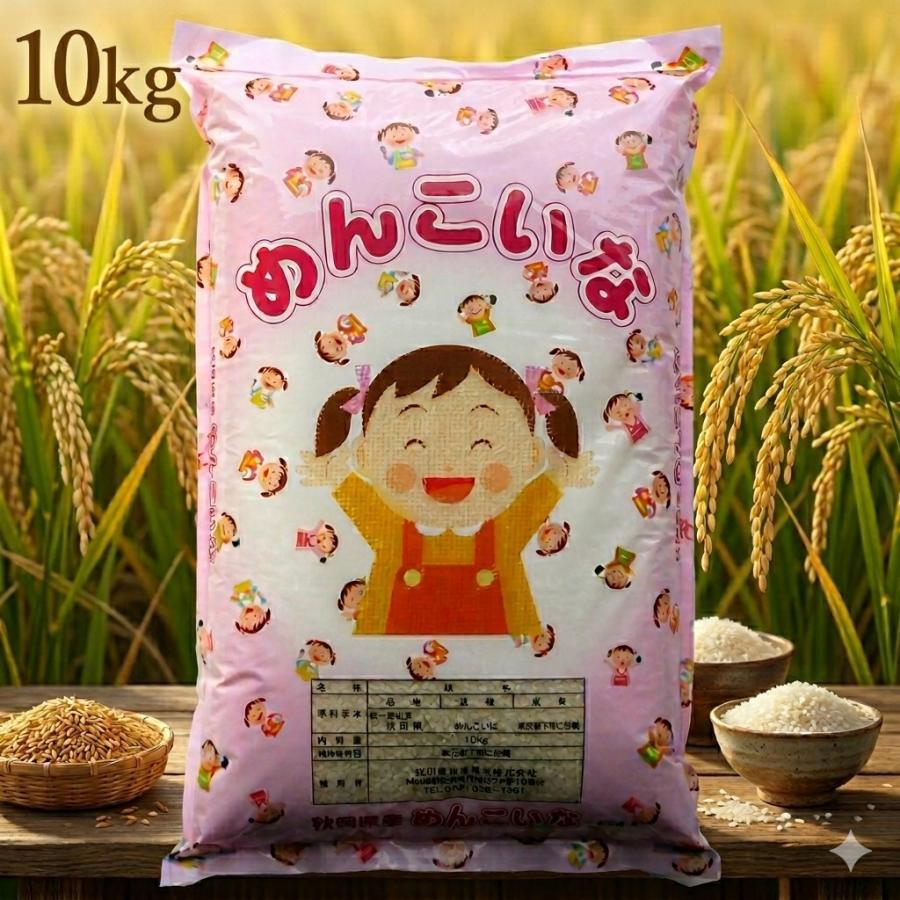 秋田県産 めんこいな 5kg×2袋 計10kg めんこいな 秋田県産 10kg 白米 米 令和7年産 精米 米 香りがよく