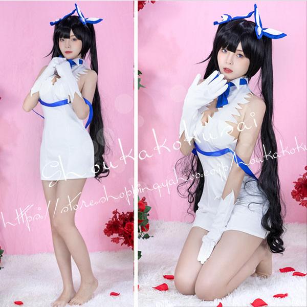 ダンジョンに出会いを求めるのは間違っているだろうか風 ヘスティア コスプレ衣装 ウィッグcosplay 変装 仮装 ハロウィン イベント 撮影 祭り