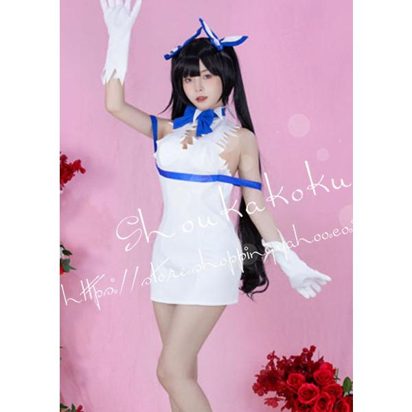 ダンジョンに出会いを求めるのは間違っているだろうか風 ヘスティア コスプレ衣装 ウィッグcosplay 変装 仮装 ハロウィン イベント 撮影 祭り_2