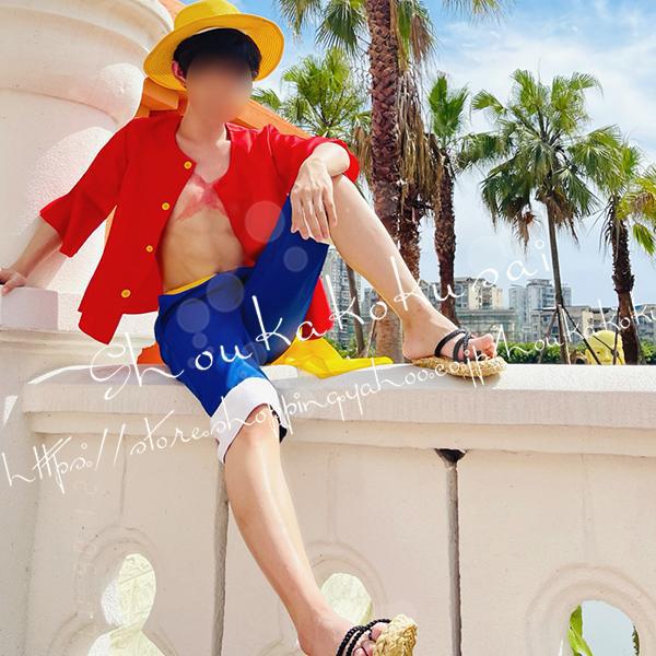 【新品・未使用品】コスプレ ONE PIECE ルフィ （２年後）フルセット 子供用 大人用ONE PIECE 海賊王 風 ワンピース モンキー・D・ルフィ 2