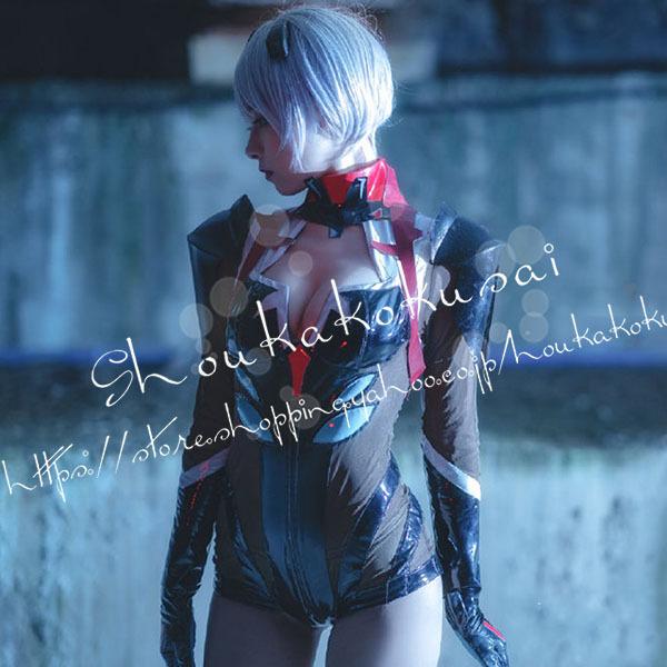 新世紀エヴァンゲリオン風 綾波麗  綾波レイ EVA 戦闘服 コスプレ衣装 ウィッグ 靴 cosplay ハロウィン仮装 変装 撮影 祭り_3