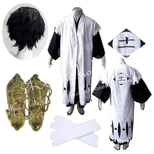 子供 大人ブリーチ BLEACH 風十一番隊隊長 更木剣八 ざらきけんぱち コスプレ衣装ウィッグcos靴 和装 着物コスチューム変装 仮装 撮影 祭り