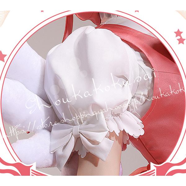 カードキャプターさくら風 木之本 桜 戦闘服 コスプレ衣装 ウィッグ 手杖 cos靴 cosplay ハロウィン 変装 仮装 コスチューム撮影 祭り_4
