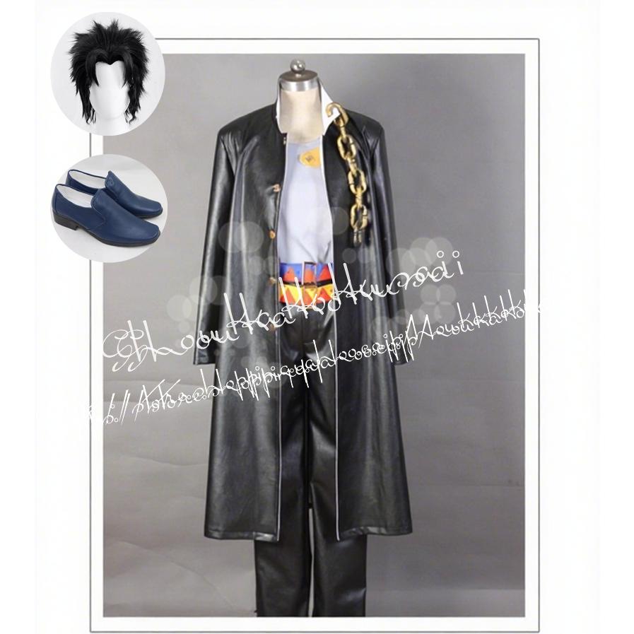 ジョジョの奇妙な冒険 風 空條承太郎 コスプレ衣装 ウィッグ cos靴 日常服 cosplay コスチューム仮装変装 ハロウィンの画像