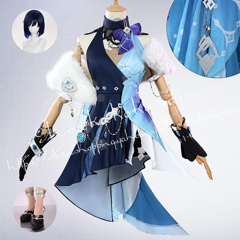 原神　コスプレ　夜蘭　静謐の饗宴　新衣装 新スキン 靴、ウィッグ付き フルセット 原神 げんしん genshin 夜蘭 イェラン 新衣装 静謐の饗宴