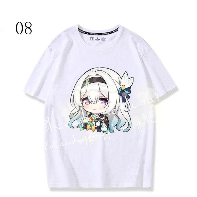 新品 崩壊：スターレイル 風  ホタル Tシャツ 半袖 男女兼用 周辺 キャラクターグッズ｜shoukakokusai｜08