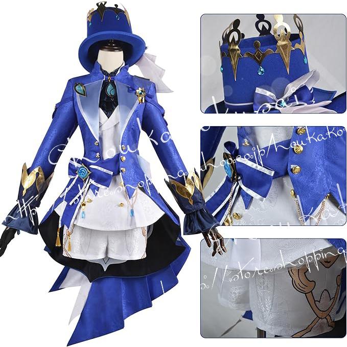 原神 フリーナ コスプレ衣装 コスチューム服 仮装 イベント ハロウィン クリスマス 文化祭 変身 ステージ服_2