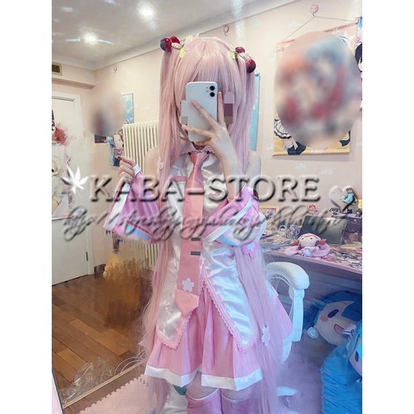送料無料◇初音ミクmiku 風 桜ミク コスプレ 衣装 ウィッグ 靴 cosplay 